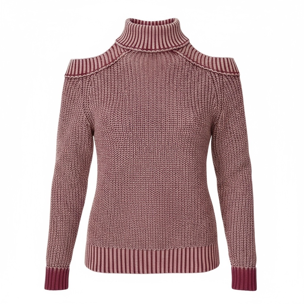 Free People Corazon Half Moon Bay Cold Shoulder Pullover Sweater Women size XS